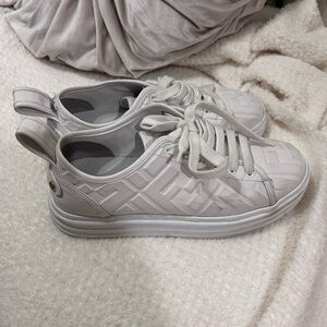 Fendi White Quilted Sneakers